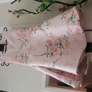 Girls size 6, children place, pink floral dress